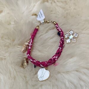 Pink and Gold Women's Charm Bracelet free people nwt